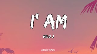 MILO J  I AM LETRA 🎵 [upl. by Imaon753]