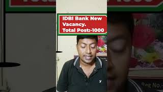 idbi executive notification 2024idbi bank recruitment 2024 [upl. by Jada]