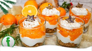 Schnelles Weihnachtsdessert mit Spekulatius Mandarinen und Sahnecreme [upl. by Nairb922]