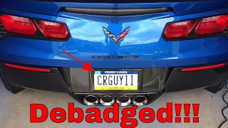 Debadged  PA Registration Sticker Removal [upl. by Anoyk962]