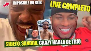 Entrevista en vivo  Sujeto oro 24 Sandra Berrocal y Crazy Design Don Miguelo Live completo [upl. by Cecilla]