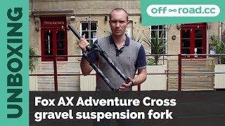 Unboxing the Fox AX Adventure Cross gravel suspension fork [upl. by Barncard]