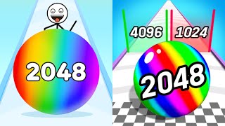 Stickman Roll vs Number Ball Race amp Merge 3D All Levels Gameplay Android iOS [upl. by Arreik]