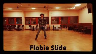 Flobie Slide  Line Dance  Short Demo [upl. by Inram]