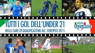 Tutti i gol degli Azzurrini nelle qualificazioni agli Europei 2015 [upl. by Garvin]