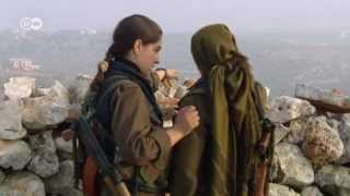 Syria Kurdish women soldiers against jihadists  Global 3000 [upl. by Kain941]