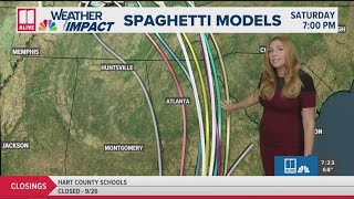 Hurricane Helene report  Latest on path tracking amp Atlanta Georgia impact at 7 am Thursday [upl. by Nairolf]