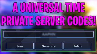 A Universal Time AUT Private Server Codes  Free AUT Private Server Codes [upl. by Rebah438]