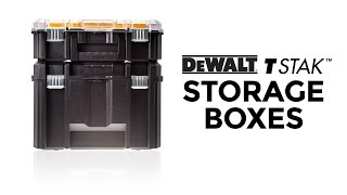 DeWALT TSTAK™ Storage Boxes from Toolstop [upl. by Leahcar]