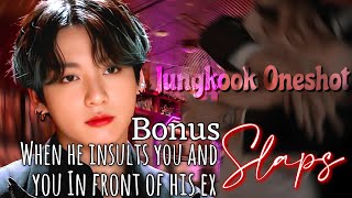 When he insults you and slaps you Infront of his ex  Jungkook ff [upl. by Denn]