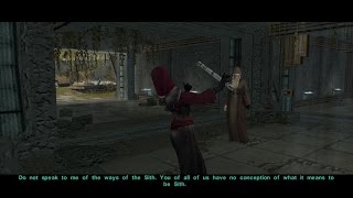 KOTOR II The Sith Lords Restored Content  The council and Darth Traya [upl. by Nwahsem]