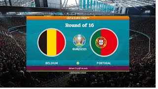 BELGIUM VS PORTUGAL  EURO2020 Round of 16 [upl. by Deadman96]