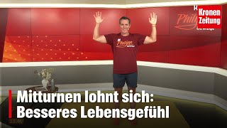 Philipp bewegt am Mittwoch 189 Besseres Lebensgefühl seit dem Mitturnen [upl. by Nnairb]