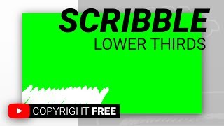 Green Screen Lower Thirds – Scribble Style in iMovie [upl. by Mcwherter]