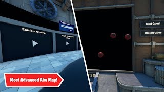 Most ADVANCED Fortnite Aim Map 8 Courses with Code [upl. by Ennaed]