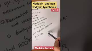 Hodgkin and non Hodgkin lymphoma lymphoma hodgkinslymphomahaematology [upl. by Yaffit513]