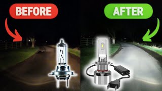 Upgrade to H7 LED Headlight bulbs…NOW How to Install Test amp Review [upl. by Eidnak]