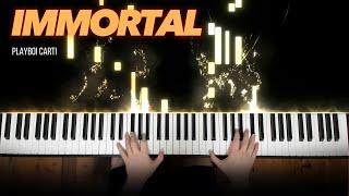 Playboi Carti  Immortal Piano Cover [upl. by Aisenat]