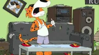 familyguy  Chester “Damn” Cheetah Snorting Cheetos  rock hardrock music transformers [upl. by Vinnie696]