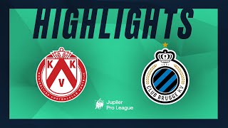 KV Kortrijk  Club Brugge hoogtepunten [upl. by Animahs527]