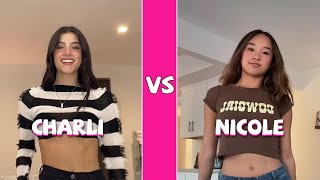 Charli D’amelio Vs Nicole Laeno TikTok Dances Compilation [upl. by Tallou]