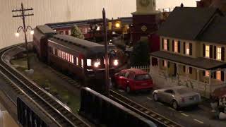 MTH Pennsylvania 280 Steam Locomotive Passenger Set on Inner Track [upl. by Agni972]