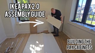 Ikea pax wardrobe 20 installation guide [upl. by Lednik]