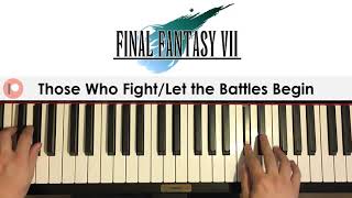 Final Fantasy 7  Battle Theme Piano Cover  Patreon Dedication 399 [upl. by Satsoc16]