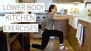 LOWER BODY KITCHEN EXERCISES PART II  Build Your Booty While Cooking  Dr LA Thoma Gustin [upl. by Eedak202]