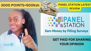 Panel Station Latest Review 2023 3000 Points500Ksh Get Paid For Sharing Your Opinion [upl. by Nosro]