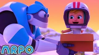 How ARPO Saved Christmas  ARPO The Robot  Robot Cartoons for Kids  Moonbug Kids [upl. by Housen166]