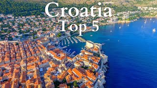 5 Best Places to Visit in Croatia  Travel Guide [upl. by Ahsiekram850]