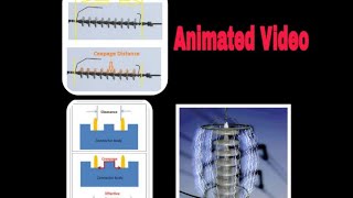 what is clearance and creepage in insulator by animationhigh voltage engineering [upl. by Ahseela720]