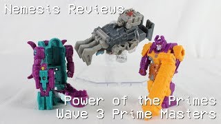 Nemesis Reviews Transformers Power of the Primes Wave 3 Prime Masters [upl. by Athenian696]