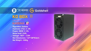 Goldshell KDBox II KDA Miner 5Ths 400W Miner Setup [upl. by Auliffe]