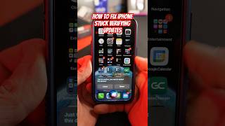 Stuck verifying updates on your iPhone Here’s the fix shorts iphone [upl. by Yeltnerb]