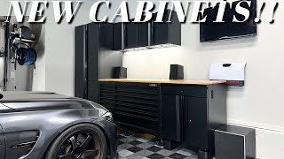 Building My 20x20 Dream Garage Part 8  Husky Cabinets  Obsessed Garage Pressure Washer [upl. by Ayital]