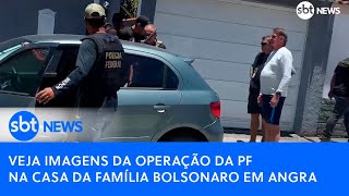 Veja imagens da operação da PF na casa da família Bolsonaro em Angra [upl. by Gnav898]