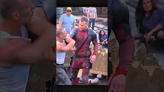 deadpool and wolverine Behind the scenes shorts viralvideo deadpool wolverine [upl. by Nylorak]