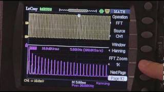 Teledyne LeCroy WaveAce Using the FFT [upl. by Thurmond948]