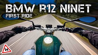 BMW R12 nine T 2024  FIRST RIDE RAW Onboard [upl. by Nilrev]