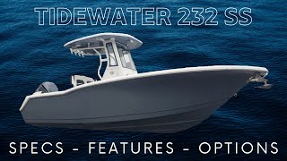 2024 Tidewater 232 SS Boat Walkthrough Review [upl. by Jonna588]