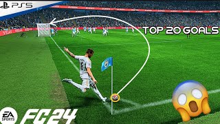 FC 24  TOP 20 GOALS 2 PS5 [upl. by Ursulette]