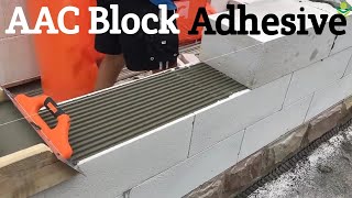 AAC Block Adhesive Chemical Application [upl. by Sidney]