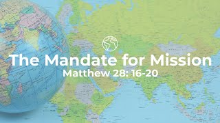 The Mandate for Mission  Pastor Nestor Abdon [upl. by Tychonn]