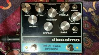 DiCosimo Audio 360 Bass Preamp JacoPastrious Faz [upl. by Htir990]