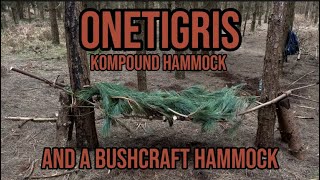 Onetigris kompound hammock and a bushcraft hammock build bushcraft survival diy [upl. by Eisse]