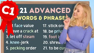 21 Advanced Phrases C1 to Build Your Vocabulary  Advanced English [upl. by Varian]