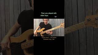 Carrie Anne – The Hollies  FRANKS BASS COVERS shorts [upl. by Anaigroeg585]