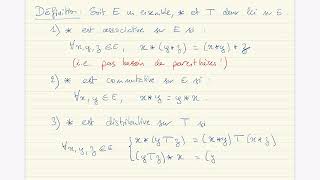 Structures algébriques  définitions [upl. by Mathilde476]